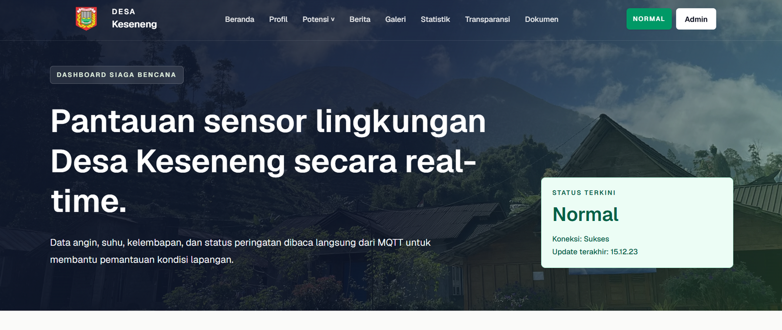 Profil Web Desa Keseneng screenshot 2